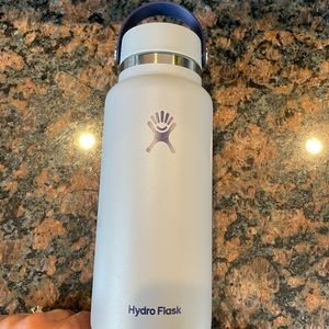 hydroflask 32oz custom grey and navy